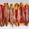 Anchoas con pimientos.