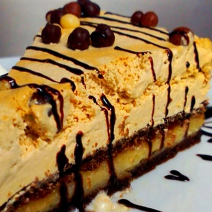 Tarta de turrón.