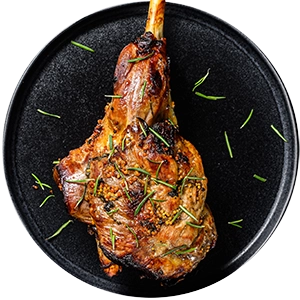 Plato de lechazo.